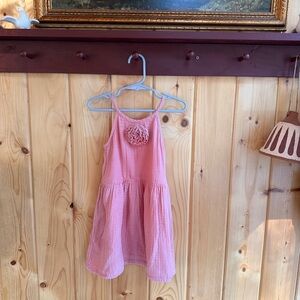GAP Pink Sleeveless Dress with Floral Detail